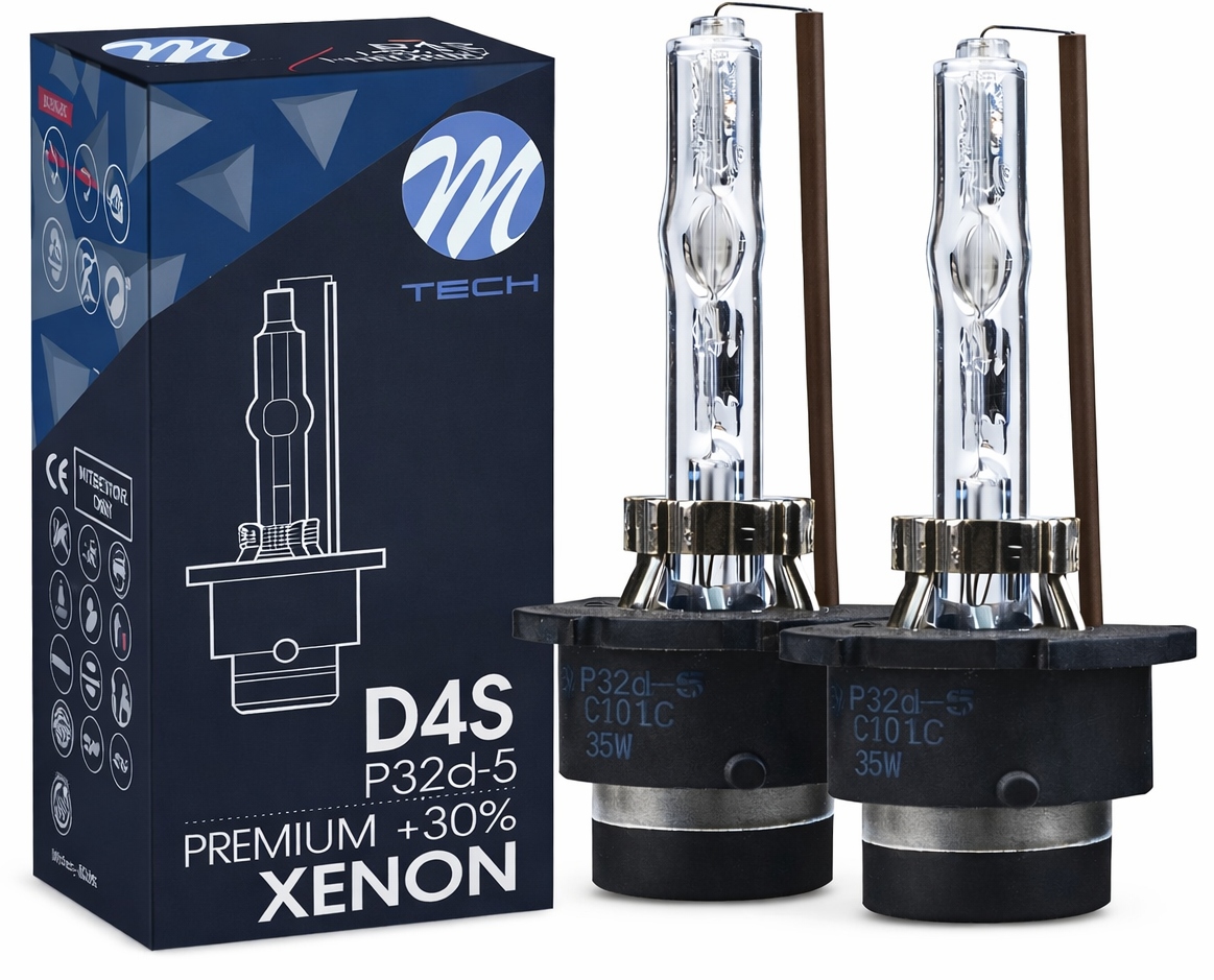 2x Żarówka xenon Żarnik D4S seria Premium +30% 4300K M-tech *komplet*
