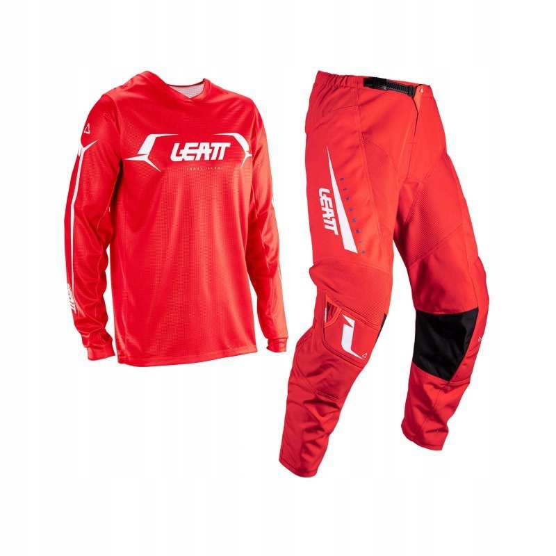 Súprava oblečenia na offroad jazdu Mikina a nohavice Leatt Ride Kit Moto 3.5 Red S S