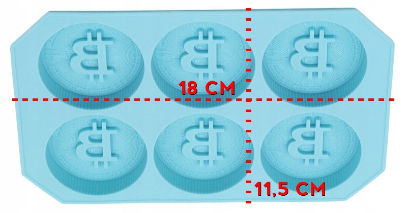 BITCOIN FOREMKI SILIKONOWE CZEKOLADEK FORMA LODU EAN (GTIN) 9781254799315