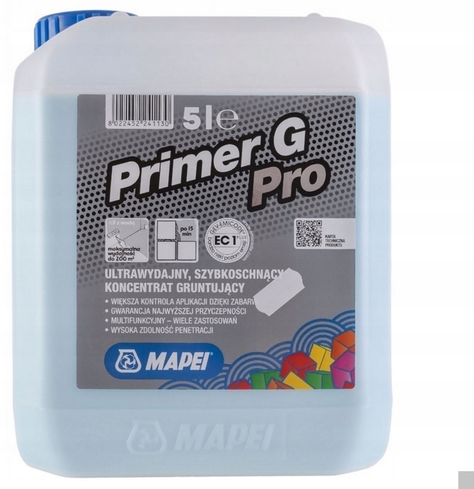 

Koncentrat gruntujący Mapei Primer G Pro grunt 5L