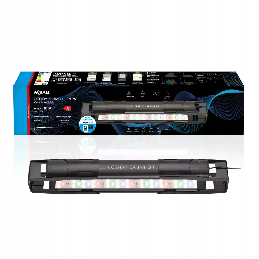 Aquael Leddy Slim Bt 14W Led osvětlení 460 černé
