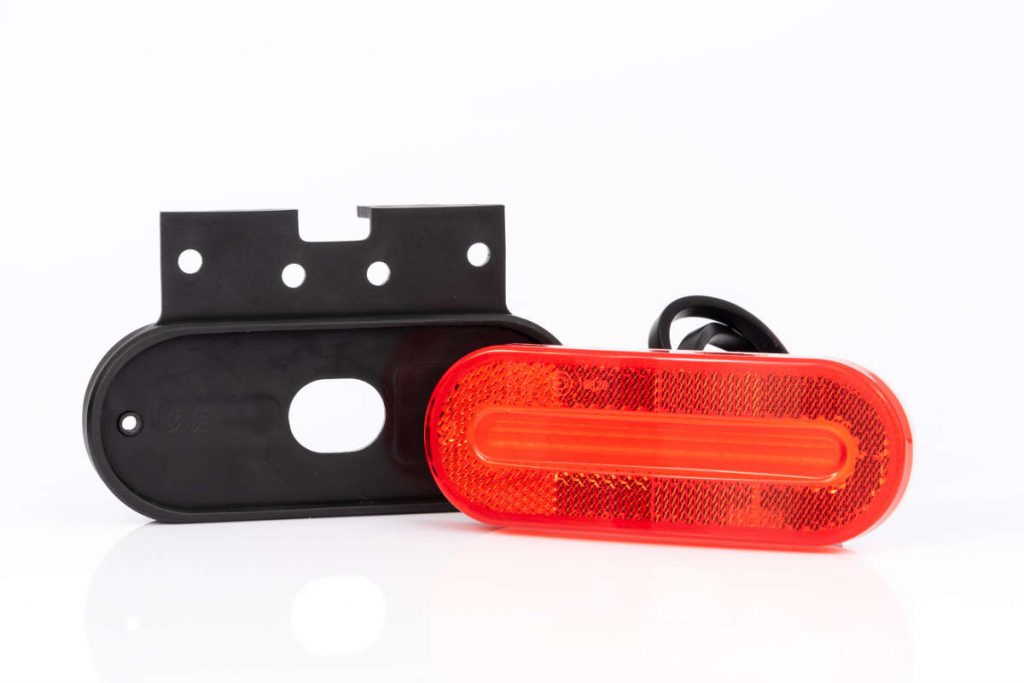 LAMPA LAMPKA OBRYSOWA DIODOWA LED 12/24V CZERWONA Źródło światła LED