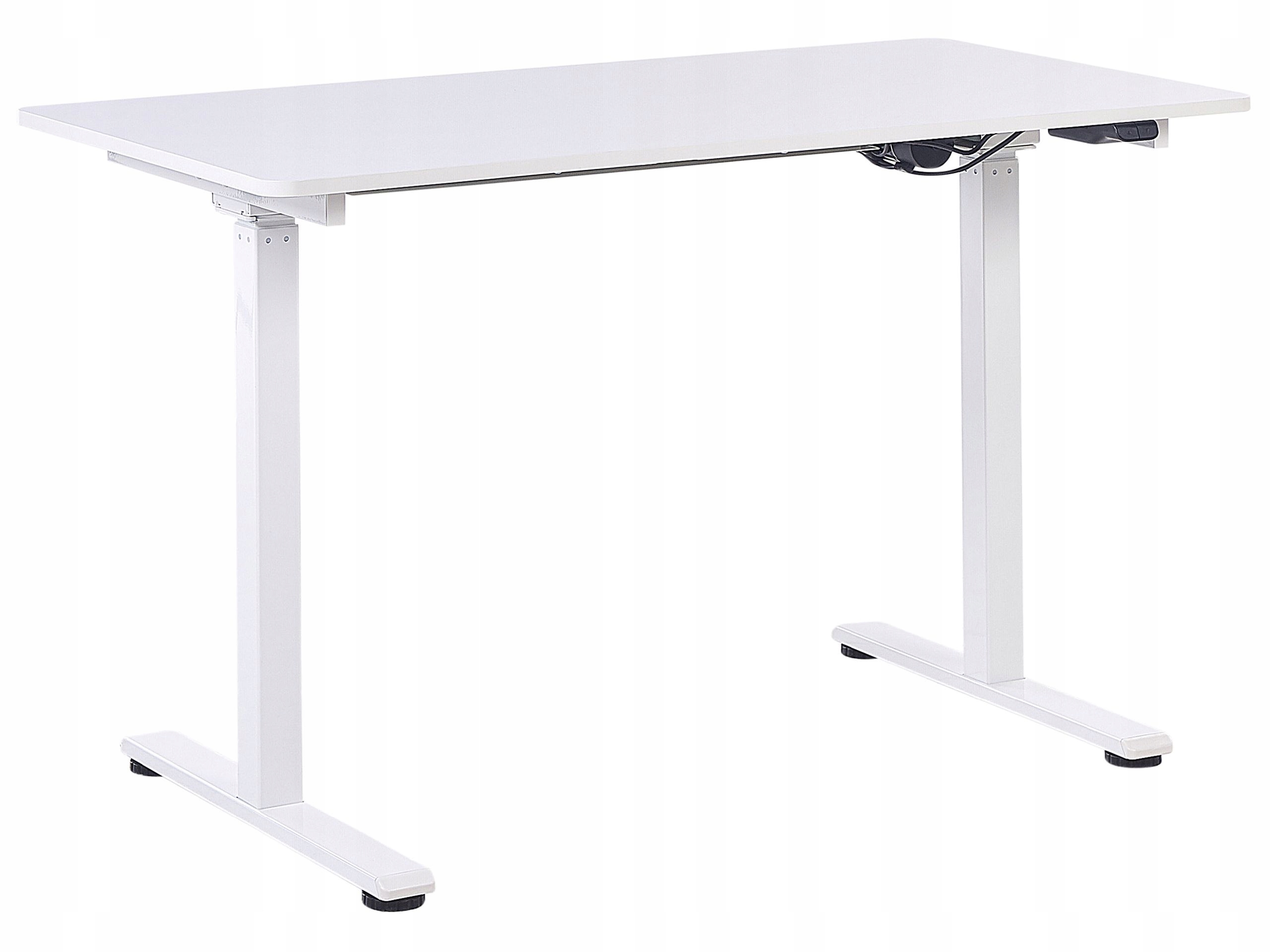 Biurko regulowane 120 x 60 cm białe
