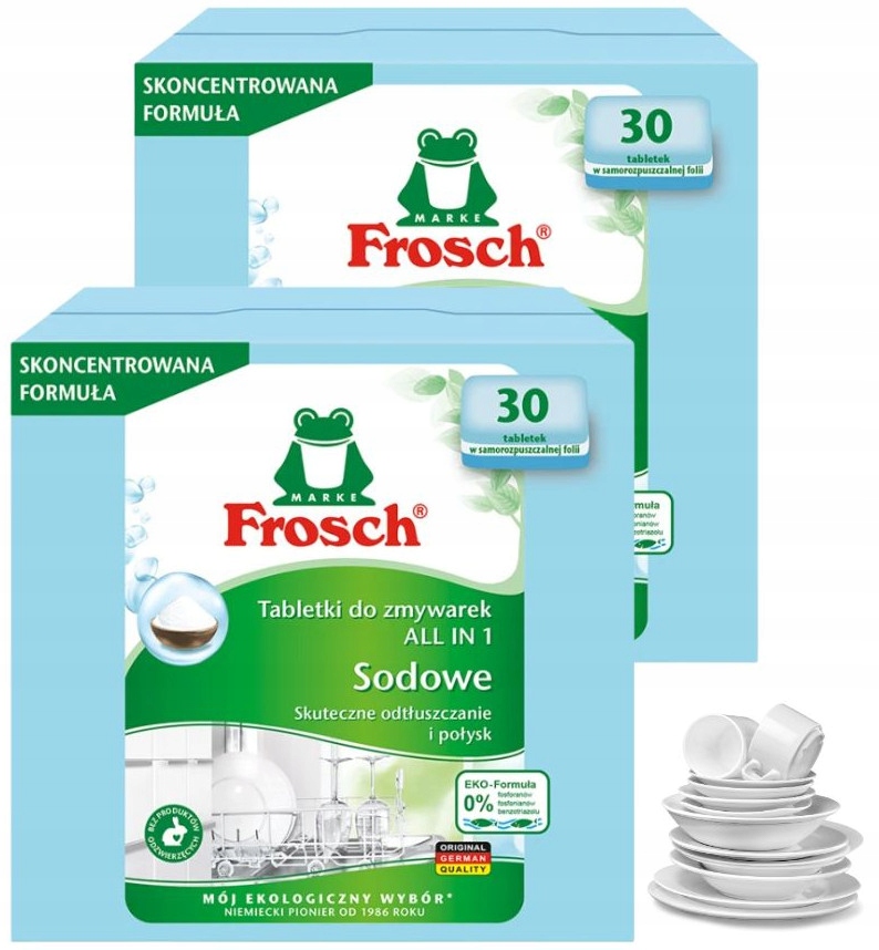 Levně Frosch Ekologické tablety do myčky ALLin1 Se Sodou Ecolabel Německé 2