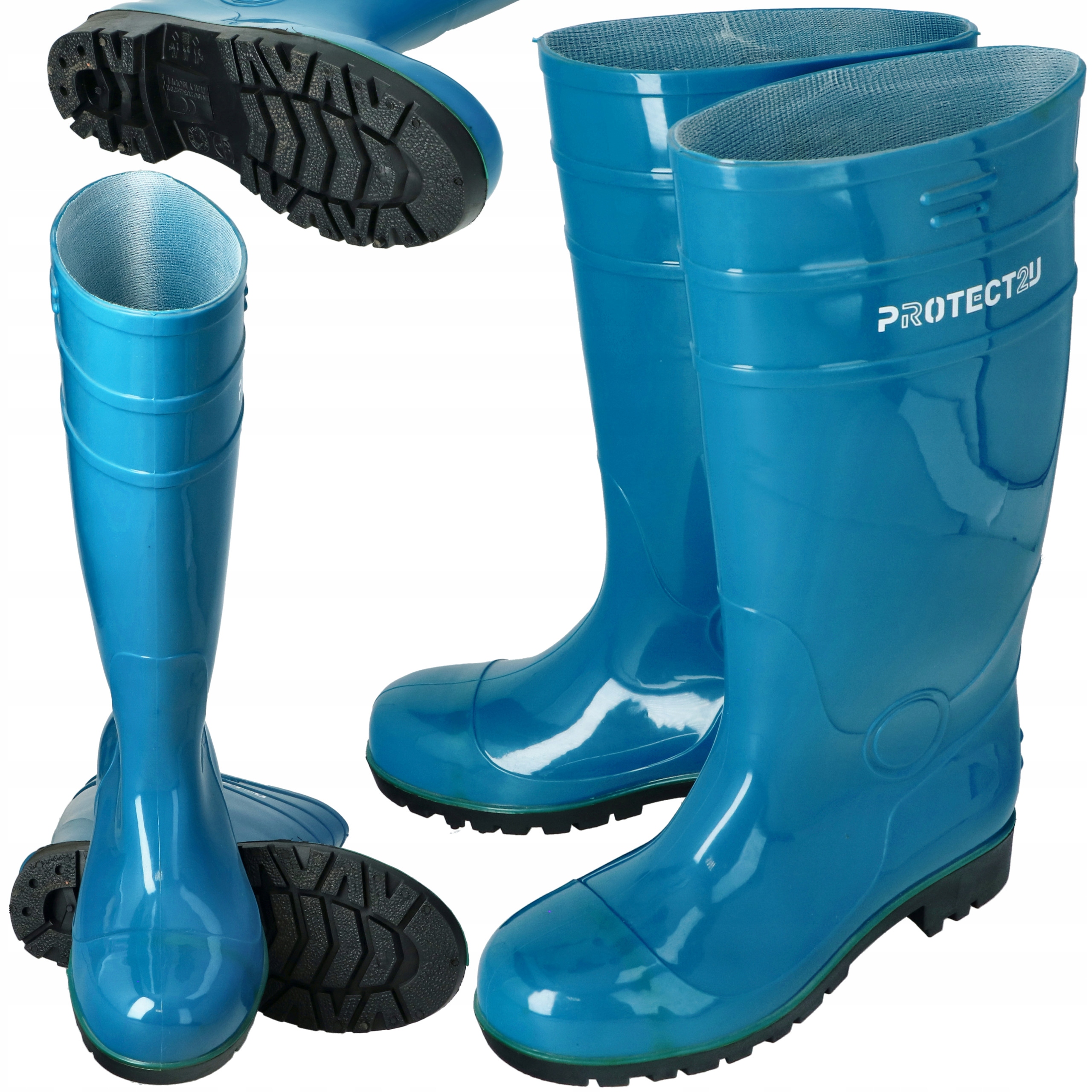 

PROTECT2U kalosze Pcv niebieskie podnosek stal 42