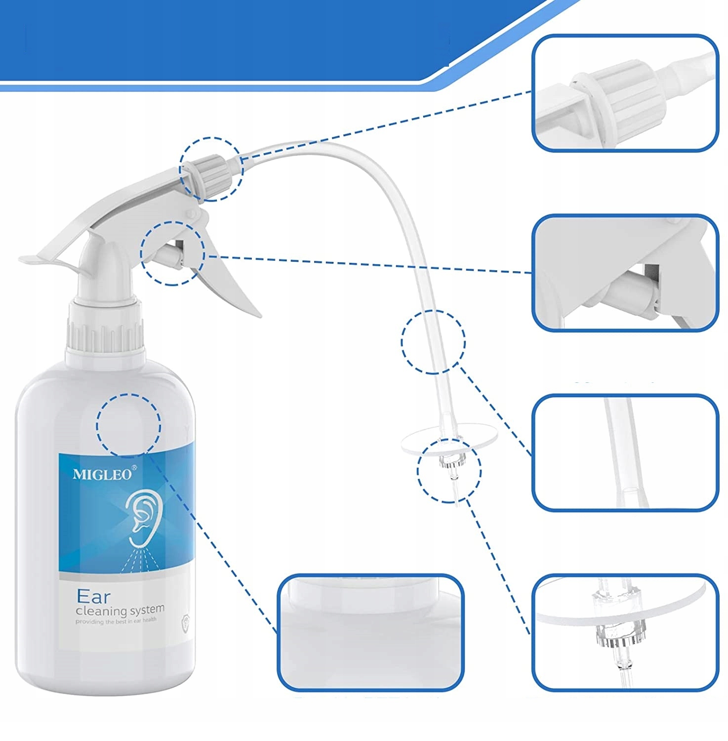 Zestaw usuwania woskowiny z uszu uszy profesjonalny dzieci dorosłych Marka GALAXY