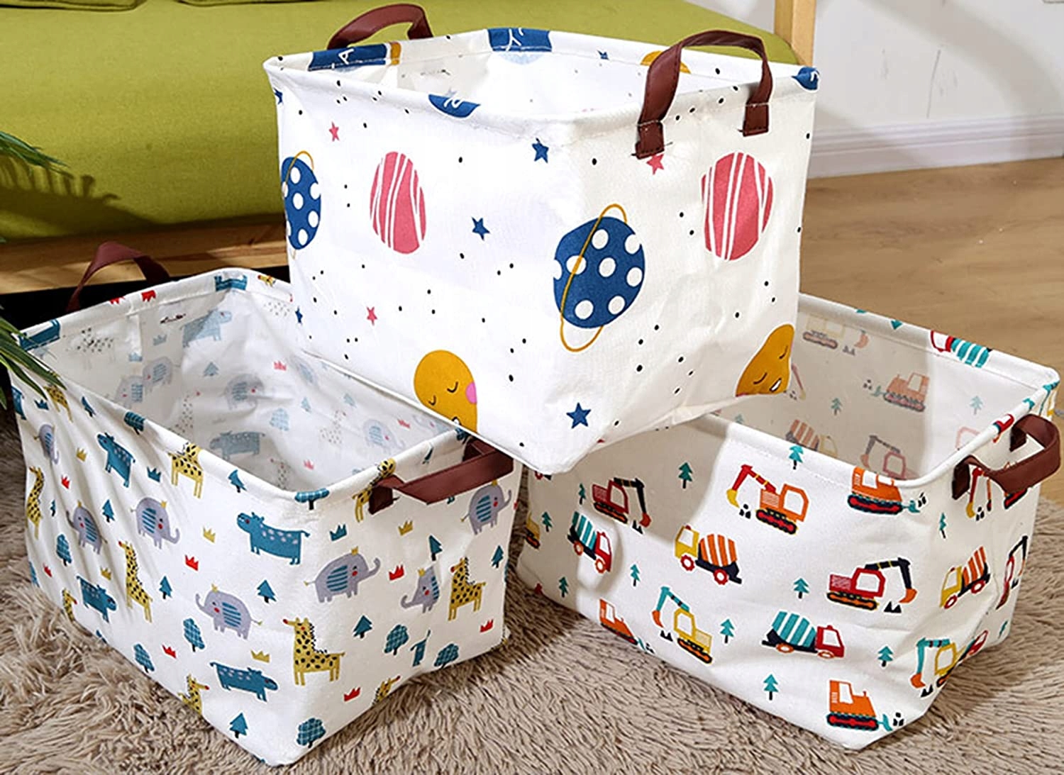 DUŻY POJEMNIK KOSZ WOREK NA ZABAWKI PRANIE POJEMNY Pojemność 23 l