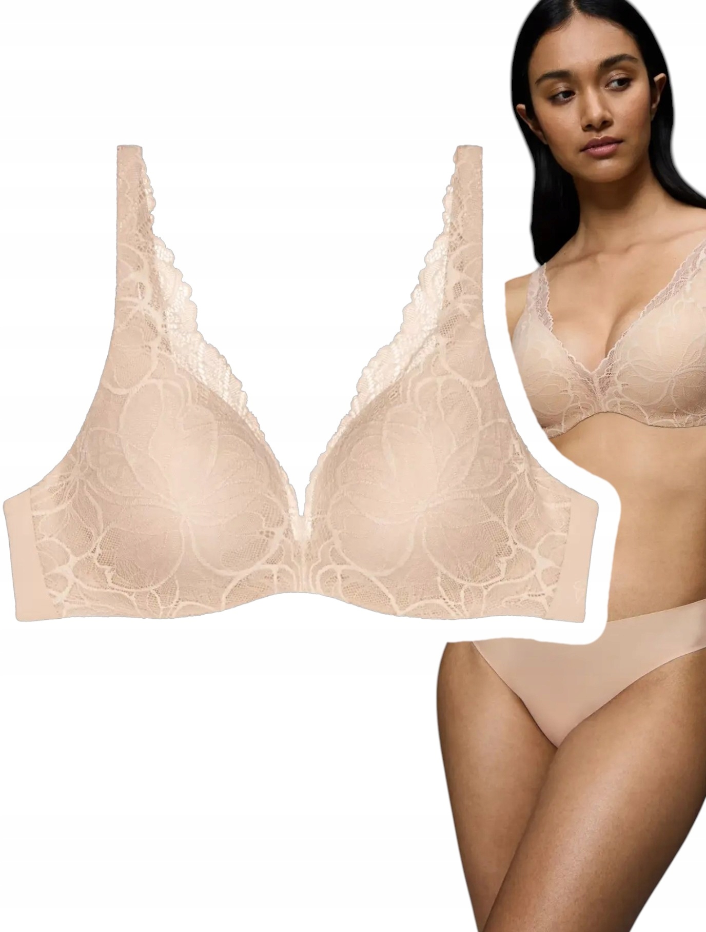 Podprsenka Triumph Body Make-up Illusion Lace Wp Béžová 75 D Braletka