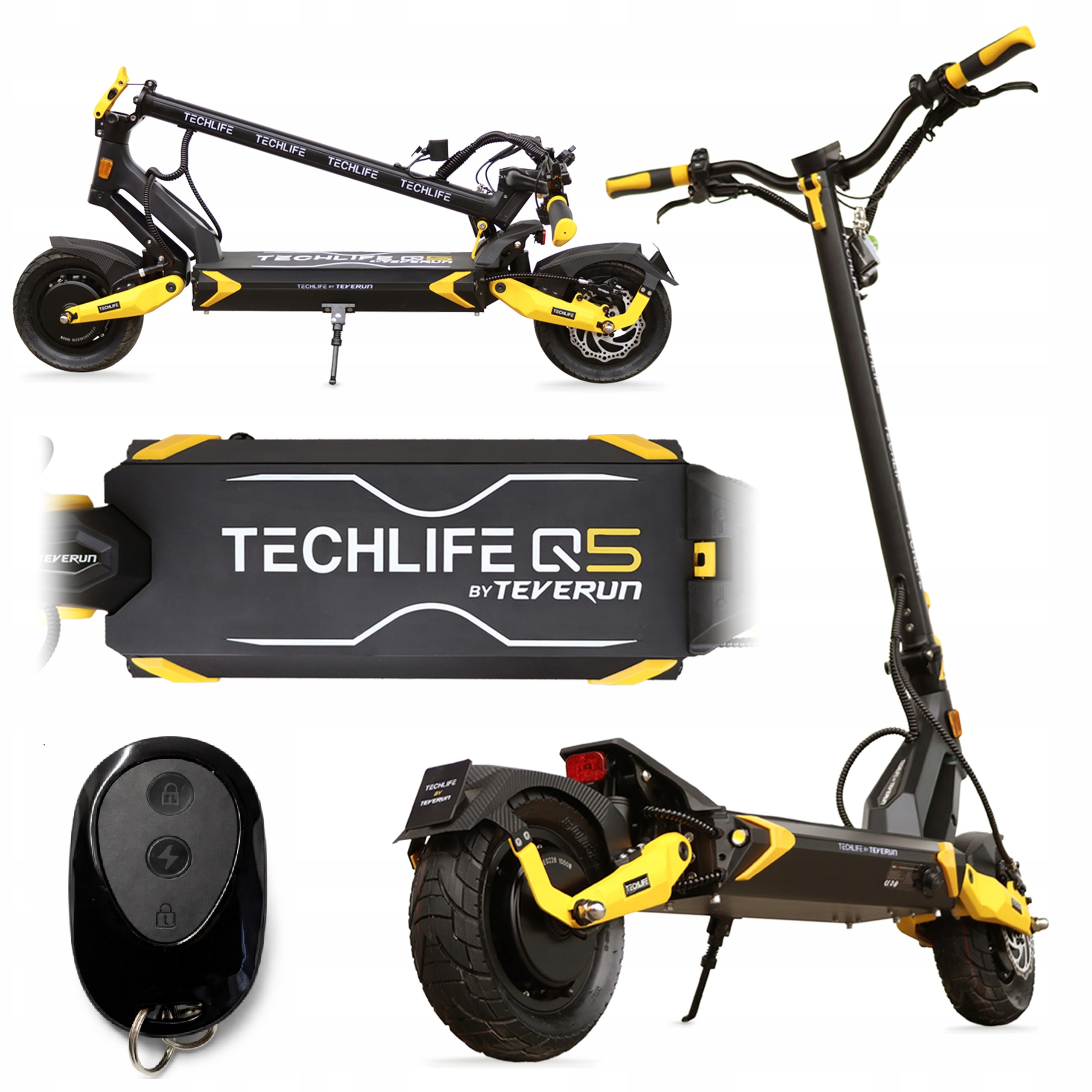 Hulajnoga Elektryczna Techlife Q5 Rsx V3 2026 3000W Pilot 30AH Zasieg 100KM