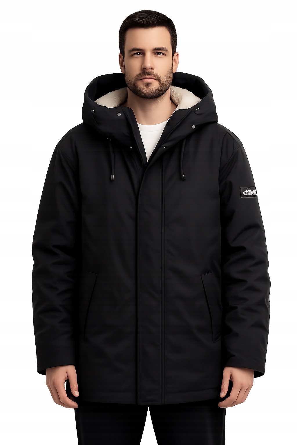 Schott Nyc Černá Zimní Bunda S Kapucí A Podšívkou XL Jpd