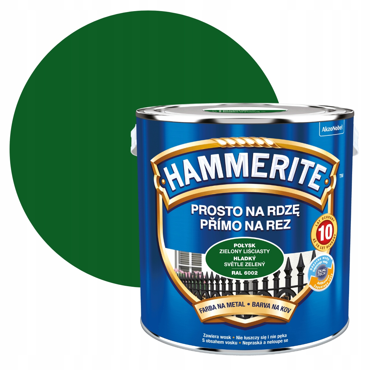

Hammerite Na Rdzę 2,5L Zielony Liściasty Połysk