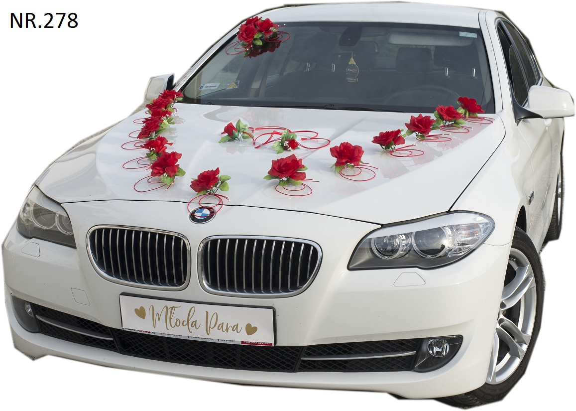 Červená Zdobná dekorace na auto 278 plexi