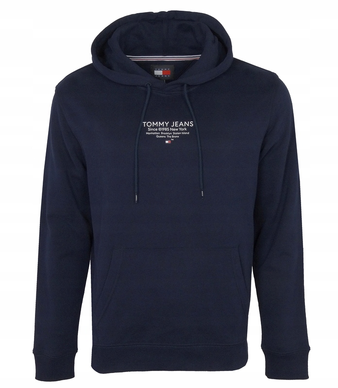 Tommy Jeans pánská mikina s kapucí, tmavě modrá, S