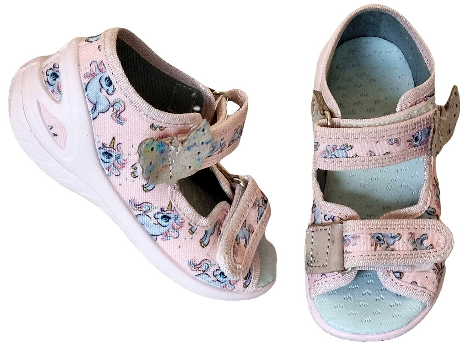 KAPCIE SANDAŁKI DZIECIĘCE DZIEWCZĘCE RZEPY SKÓRZANA WKŁADKA ARS D224 R.27