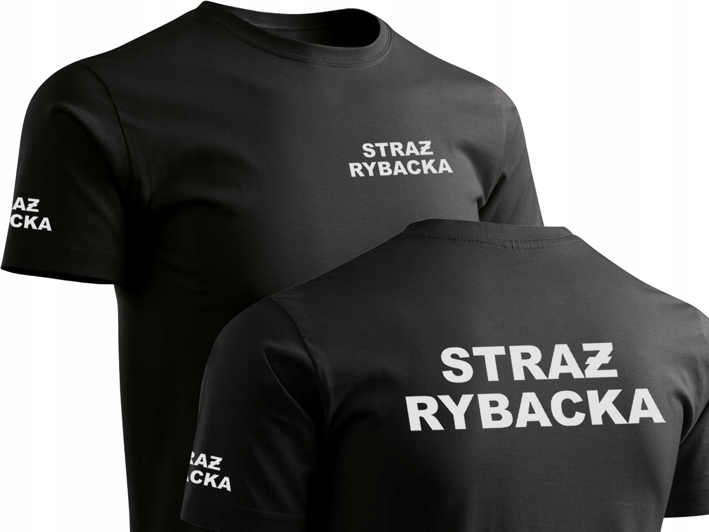 

Koszulka Strażnika Nadruk Straż Rybacka Odblaskowa