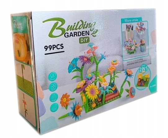 KLOCKI DO BUDOWANIA KWIATÓW OGRÓD BUKIET 2w1 Marka Pozostałe