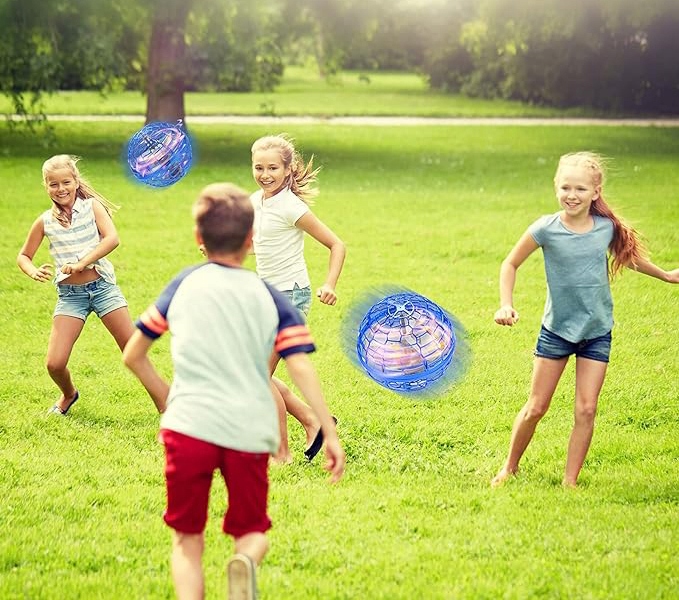 LATAJĄCA PIŁKA UFO BALL SPACE BOOMERANG MAGICZNY PREZENT DLA DZIECI STEROWANY RĘCZNIE Wysokość produktu 9 cm