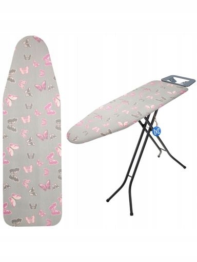 Levně 2x Kadax Obal na prkno 148x52 cm pro žehlení Natahovací podložka Motýli