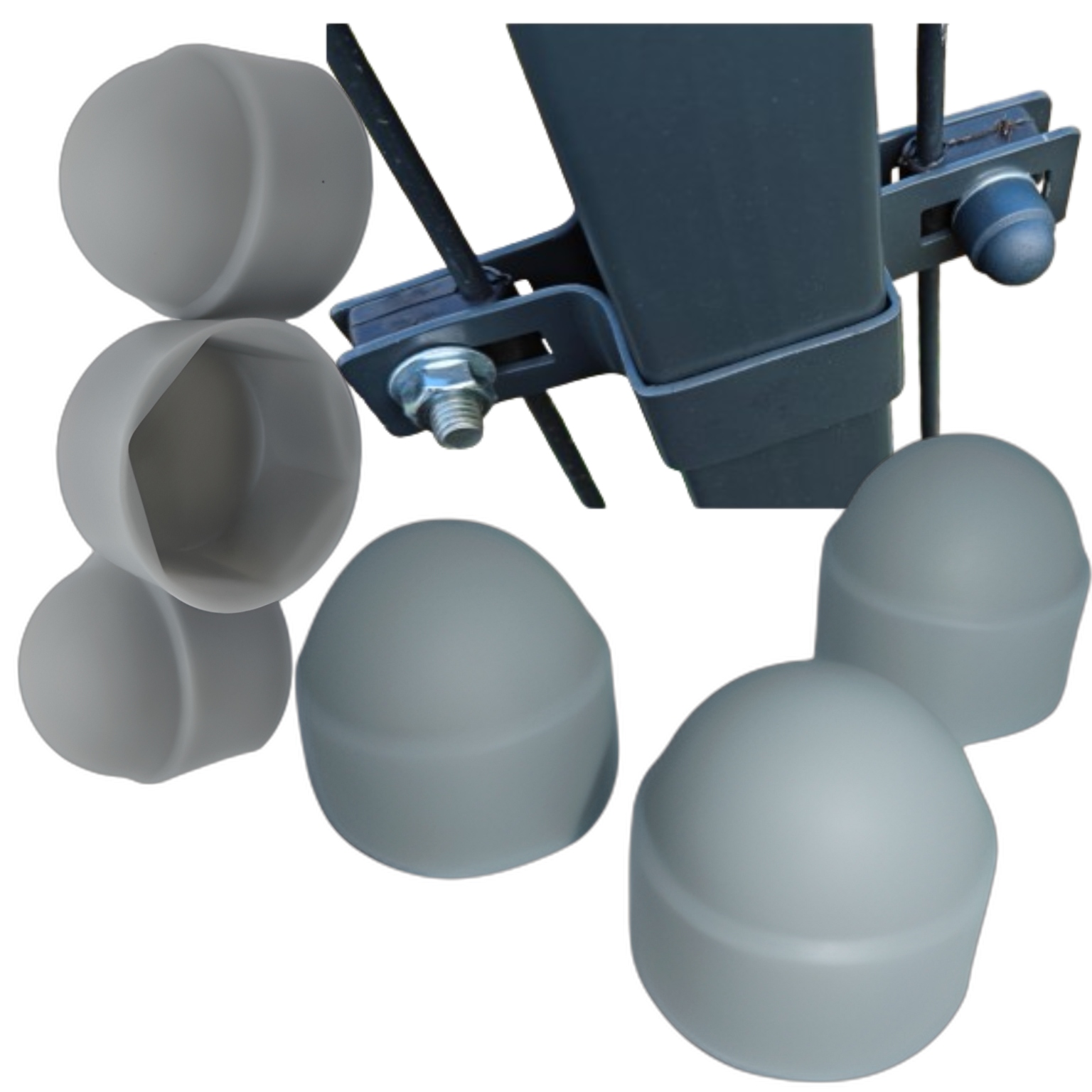 Záslepka kryt šrouby krytka M22/32 20 Ks Šedá