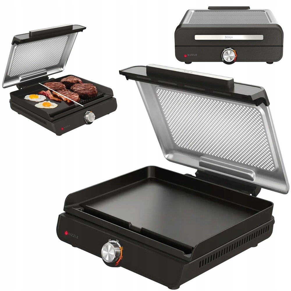 Grill elektryczny Ninja Sizzle GR101EU domowy 2 płyty 2w1