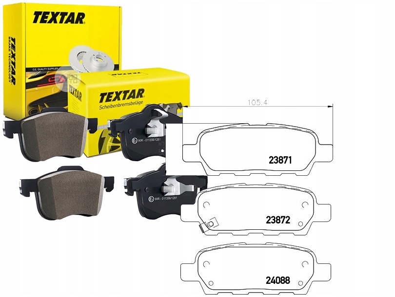 TEX2387101 Hamové Kostky Nissan Zadní X-trail/qashqai Asistent řidiče #33