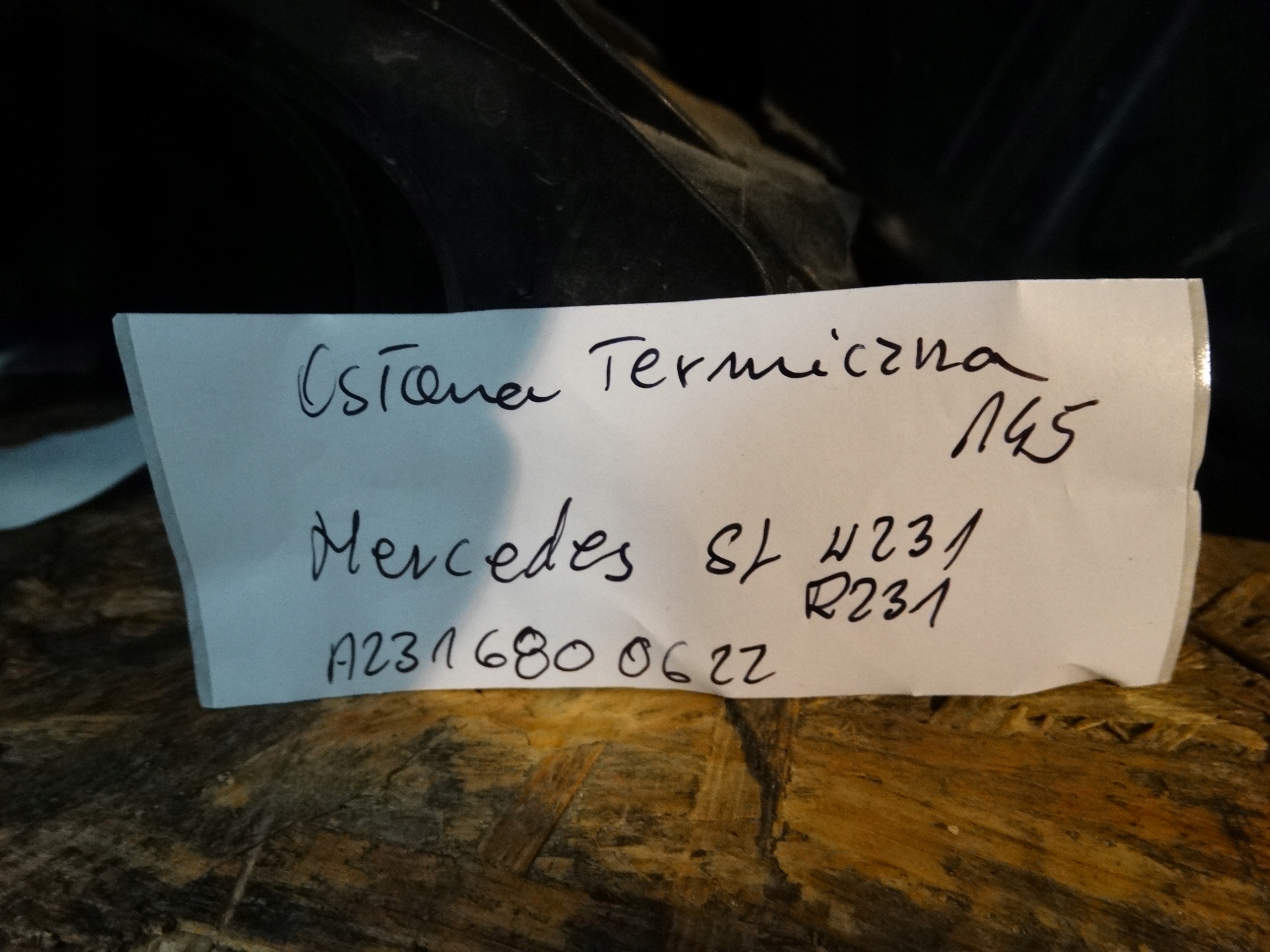 IDEAL BLENDE ABDECKUNG TERMICZNA MERCEDES SL R231 W231 1