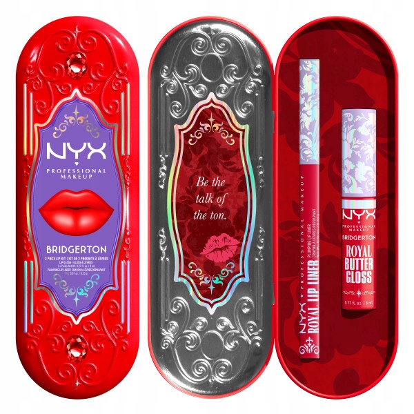 Nyx Bridgerton Royal Treasures Lip Kit zestaw błyszczyk i konturówka 04