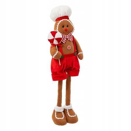 Perníkový panáček teleskopický perník 85 cm hnědý