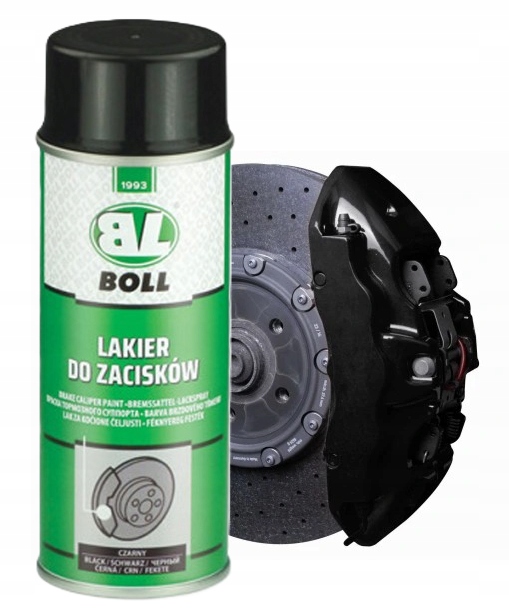 Lakier spray do zacisków i bębnów hamulcowych czarny 400 ml Boll