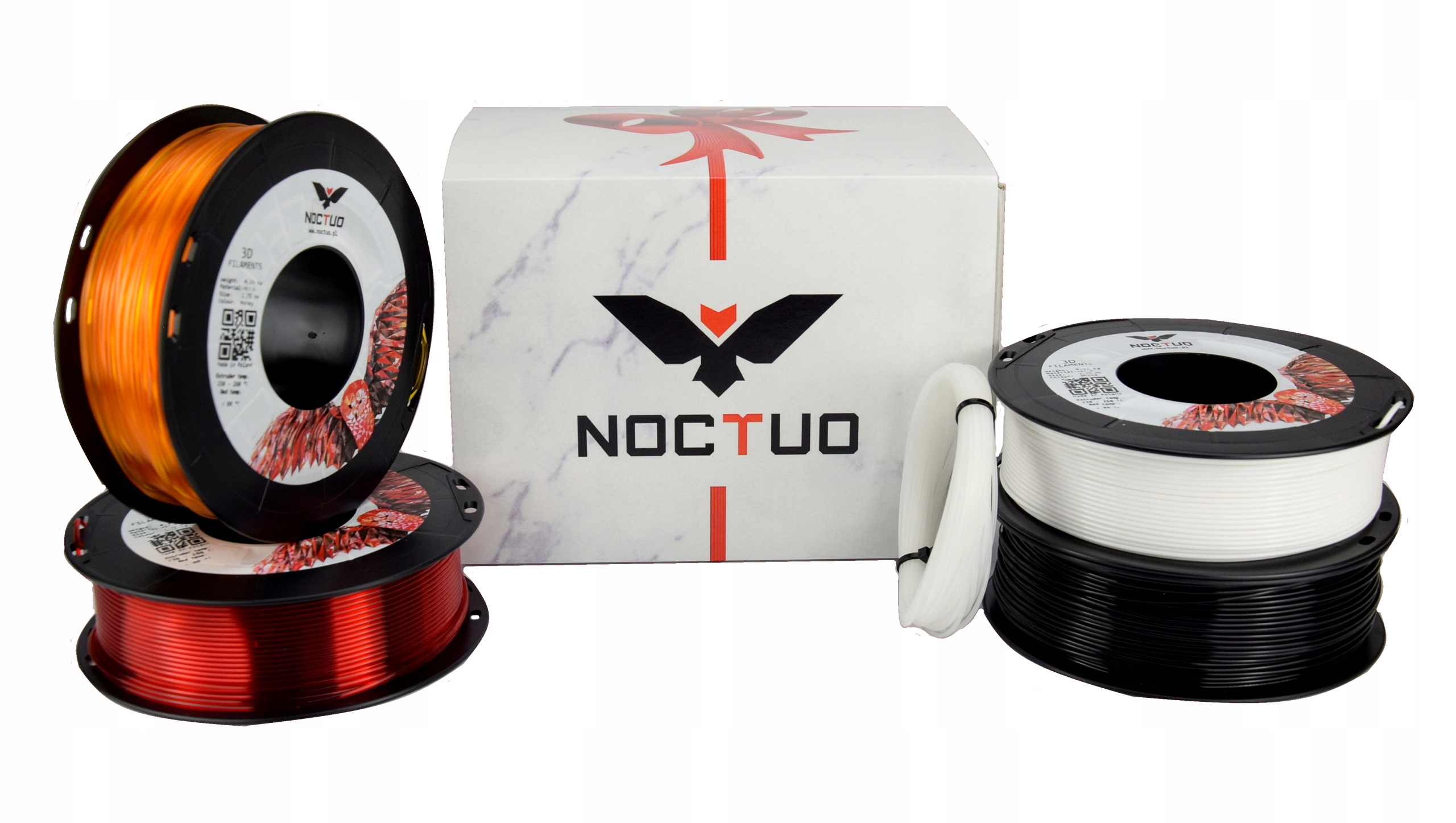 Filament Noctuo Pancer Box Pet-g 4szt x 0.25kg 1.75mm Zestaw