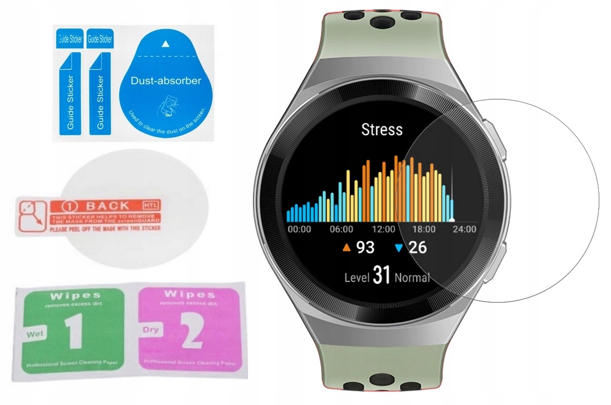 4 x Folia Ochronna 3H / Huawei Watch GT 2e 46mm