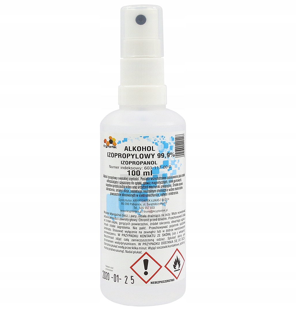 

Alkohol izopropylowy Kryptontek 99,9% 100 ml