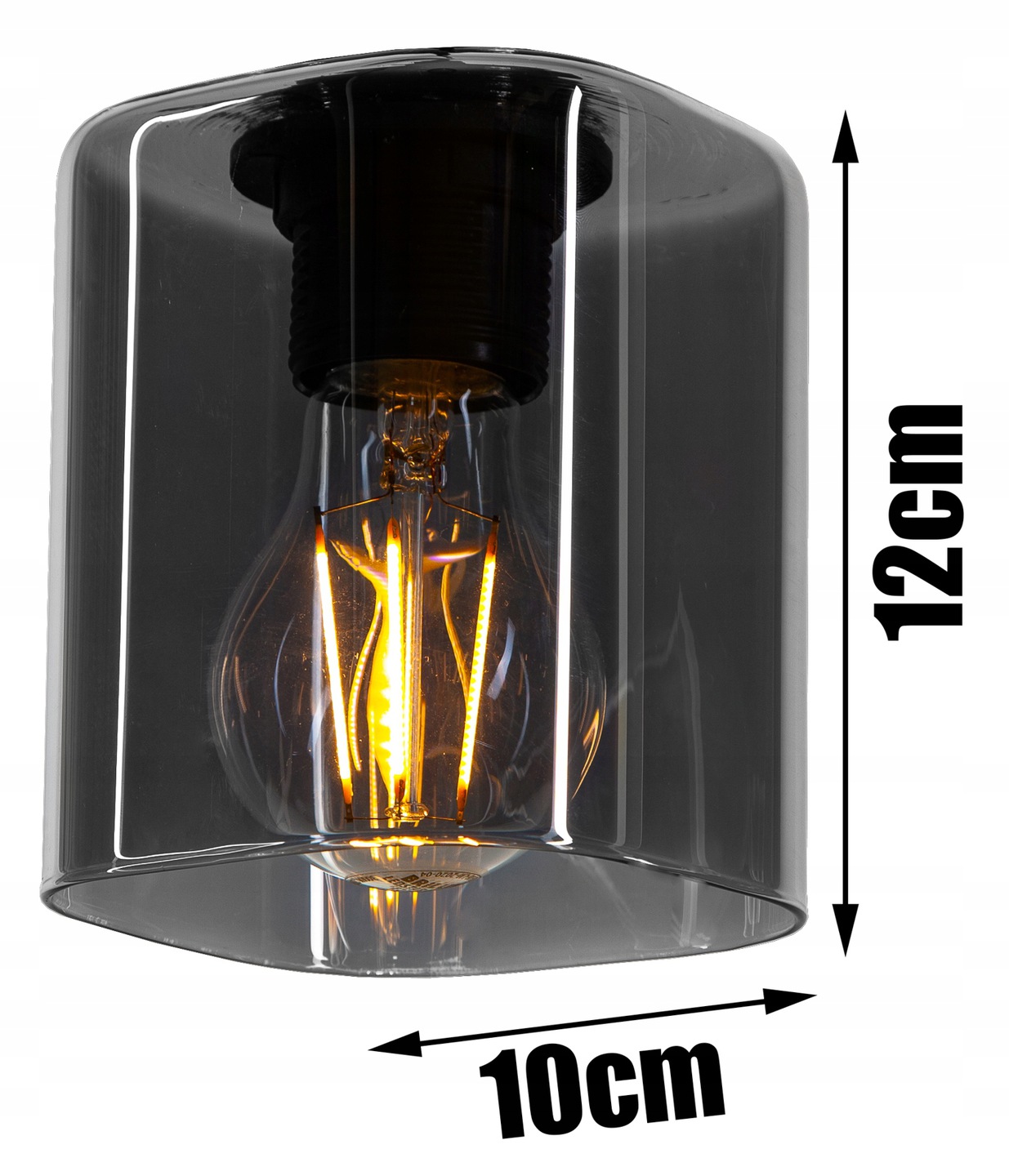 NOWOCZESNA SZKLANA LAMPA ŚCIENNA KINKIET LOFT LED Materiał dominujący szkło