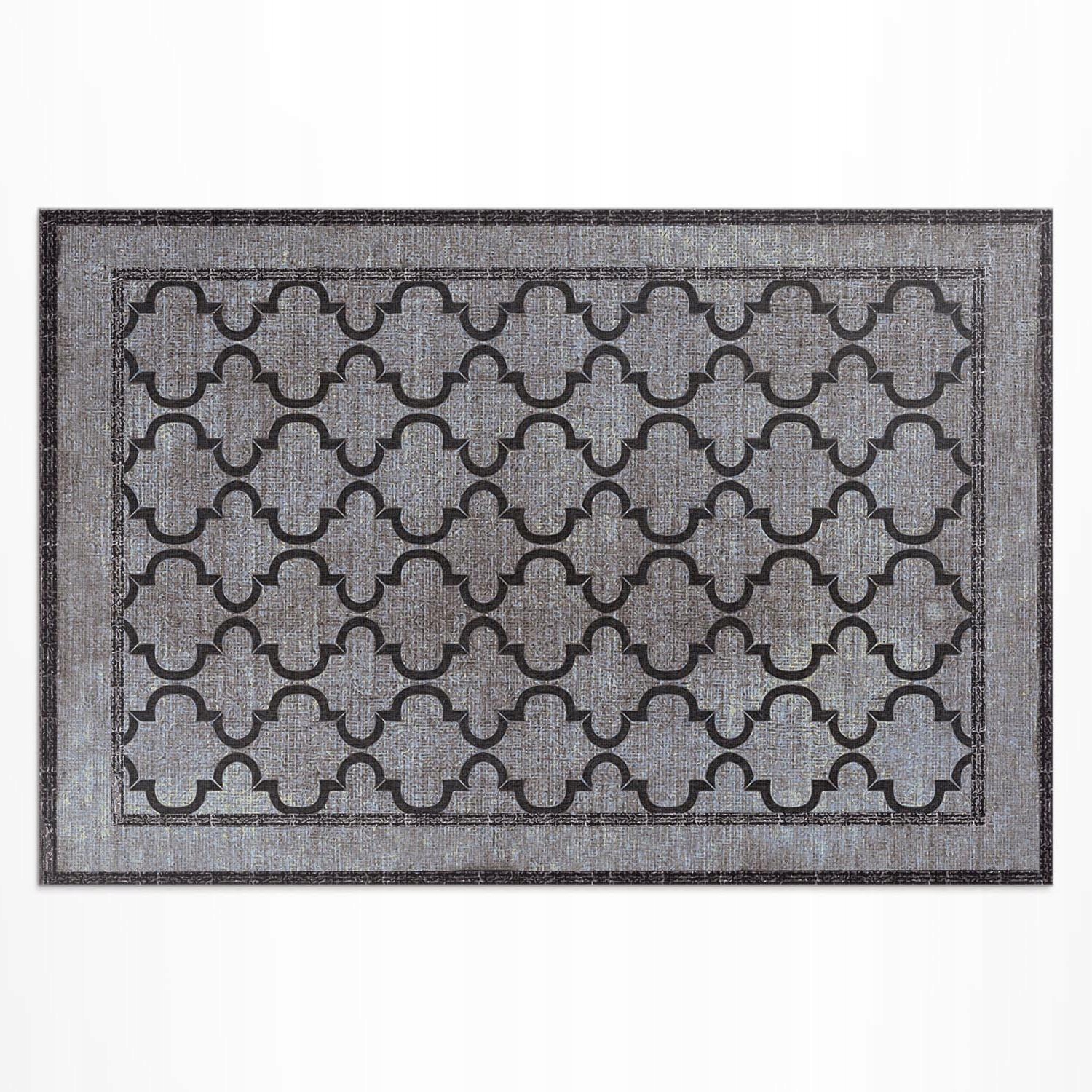 Terasový Koberec Vinylový styl Maroko imitace dekorativní tkaniny 60 x 90 cm