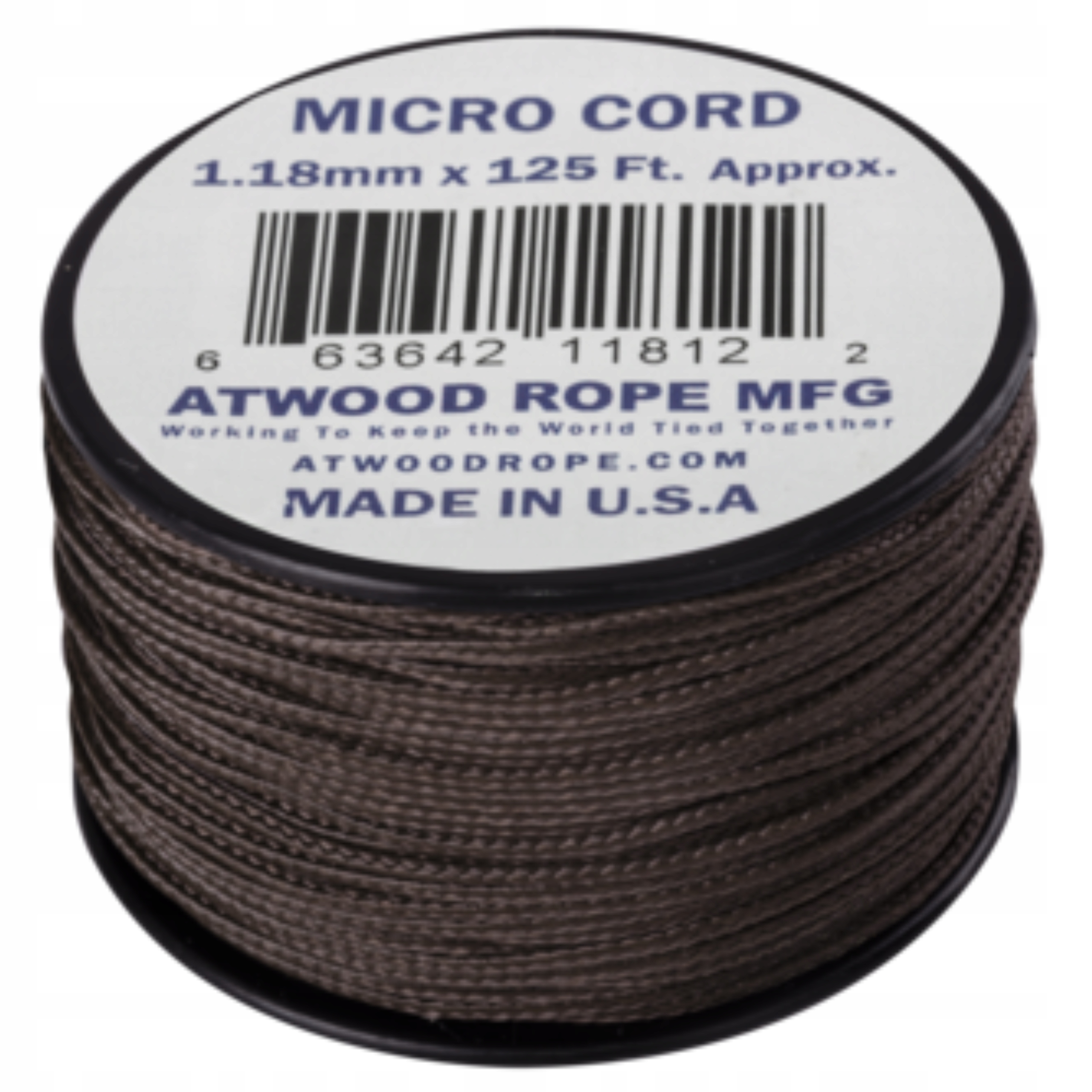 Linka Micro Cord Sznur Na Szpuli Atwood Rope Mfg 38m (125ft) Do 46KG Brown