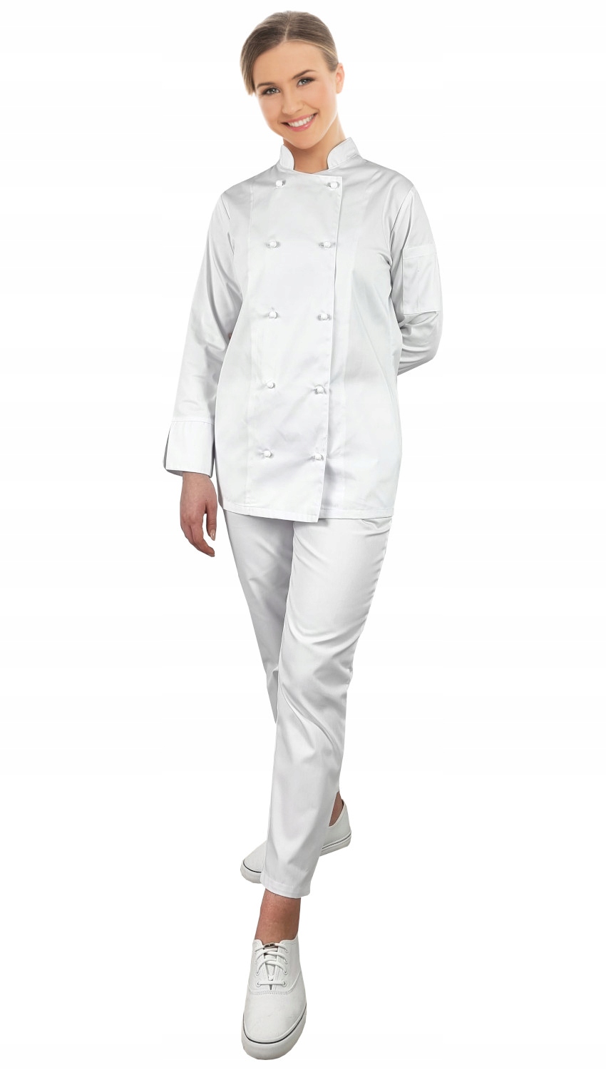 Dámský kuchařský set 2-dílný, bílý vel. L