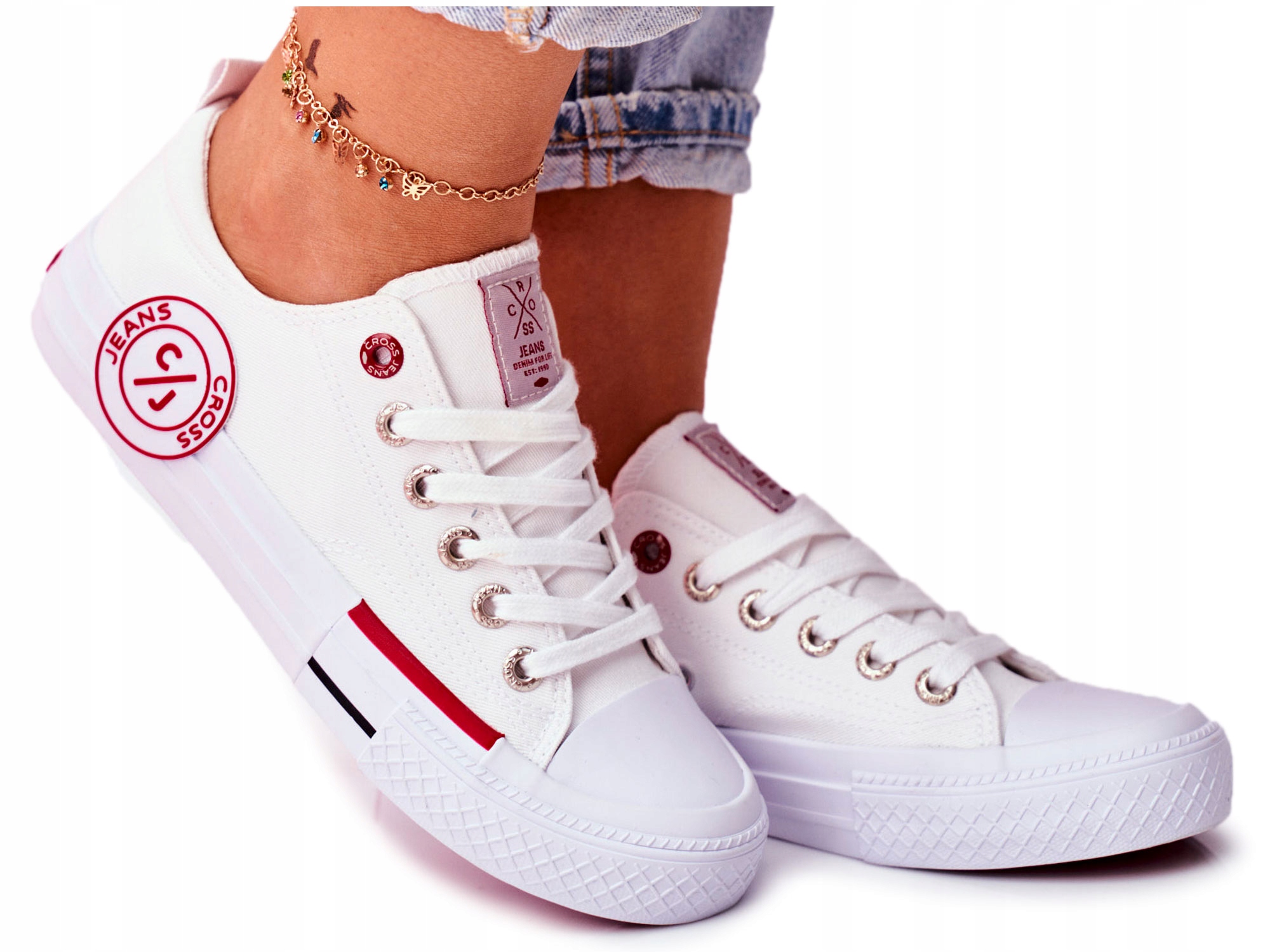

Trampki Tenisówki Cross Jeans Białe FF2R4072C 39