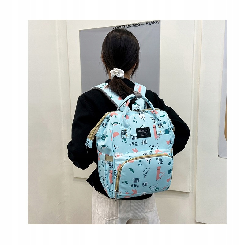 Taška Na Kočárek Organizér Batoh Pro Maminku Táta Univerzální Prostorné Vzory