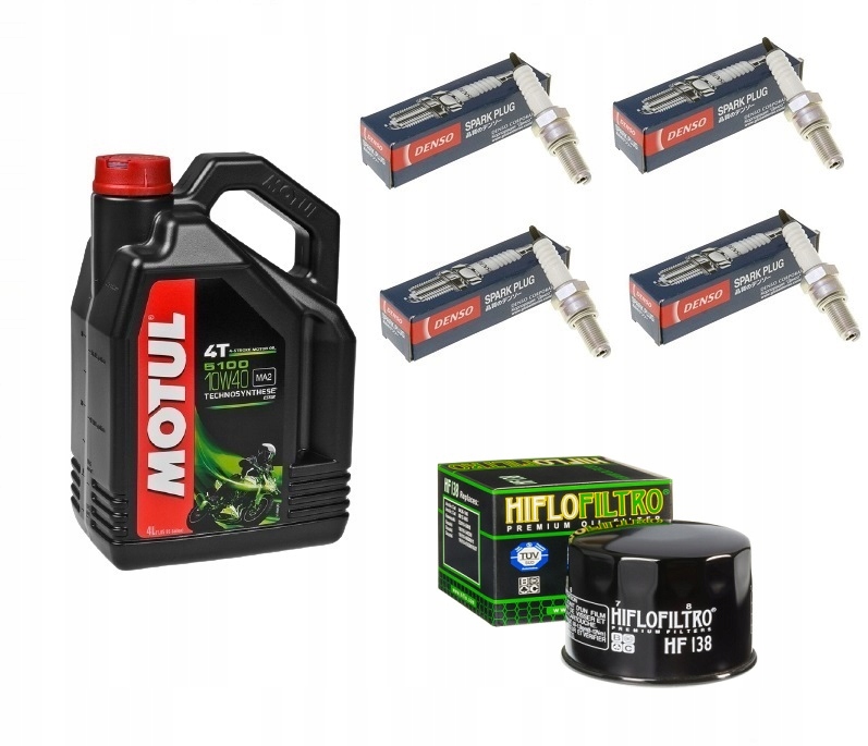 SUZUKI GSF 600 BANDIT MOTUL 4L +FILTR +ŚWIECE