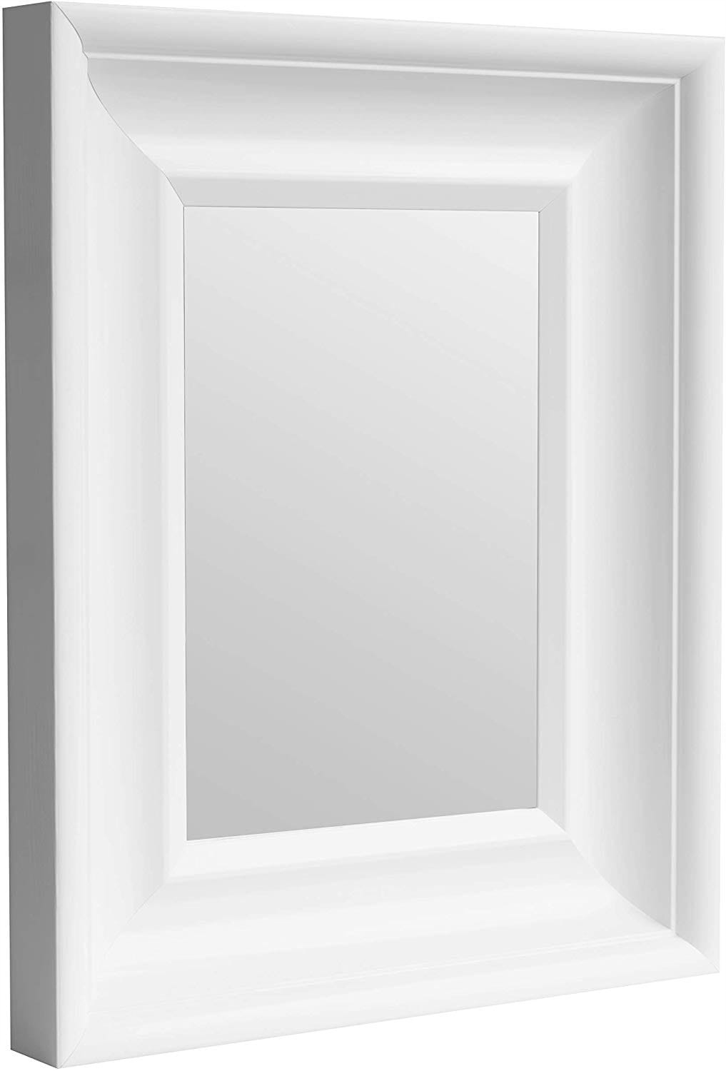 

Lustro drewniane prostokątne 36x45 białe Bd art