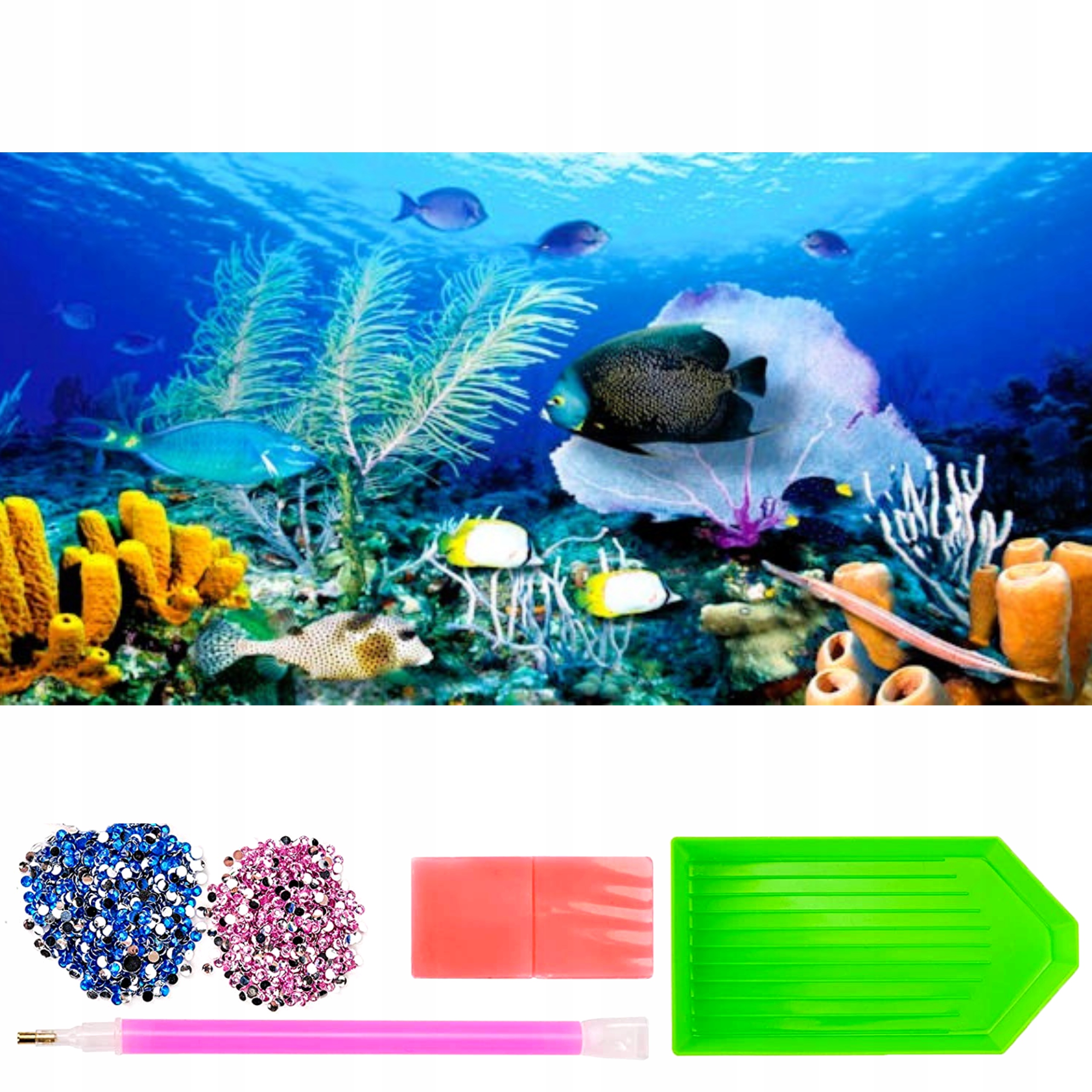 Velké Diamantové Výšivky 80X40XL Ryby Akvárium Diamond Paiting Mozaika 5D