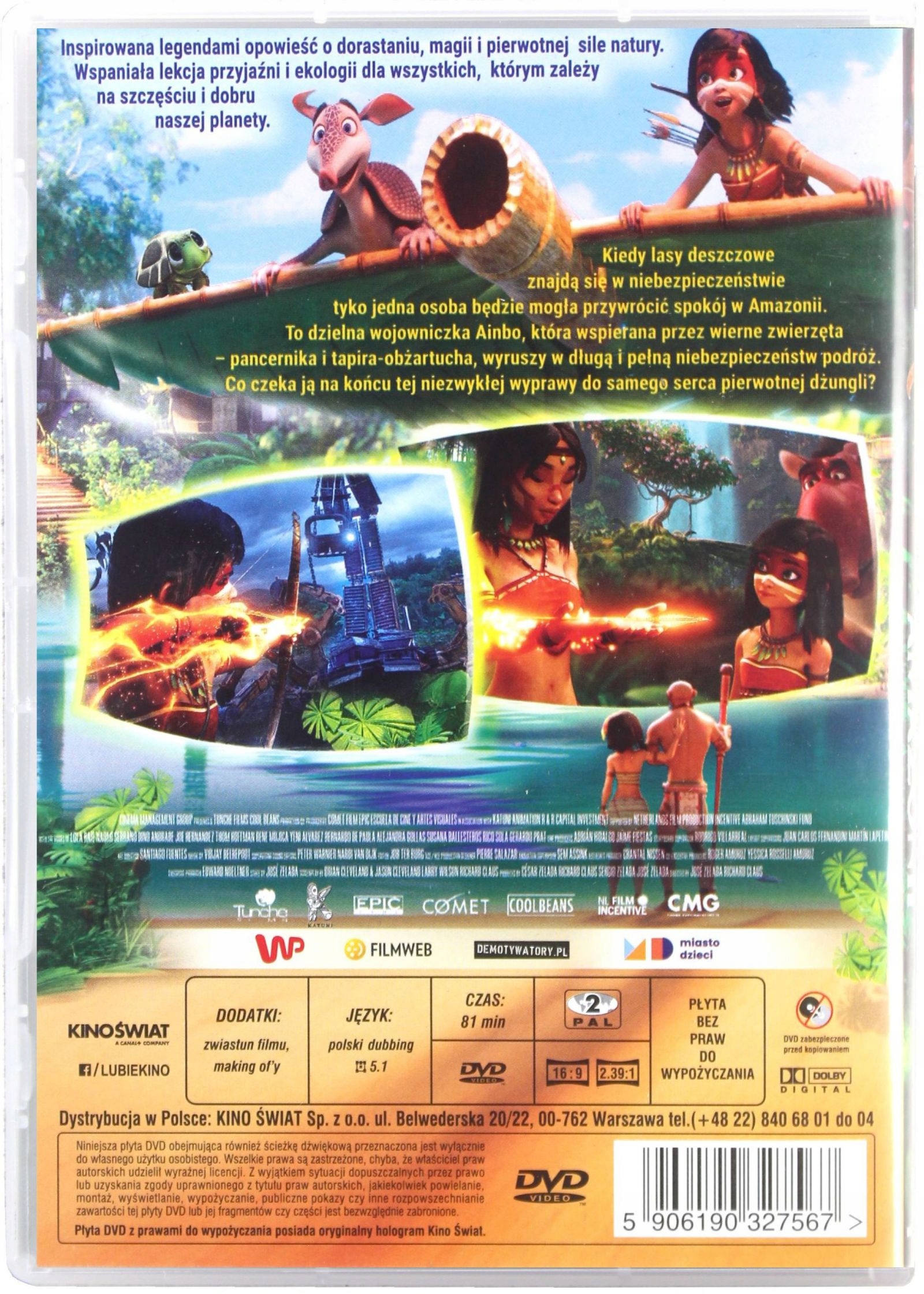 AINBO - STRAŻNICZKA AMAZONII (DVD) Gatunek dla dzieci