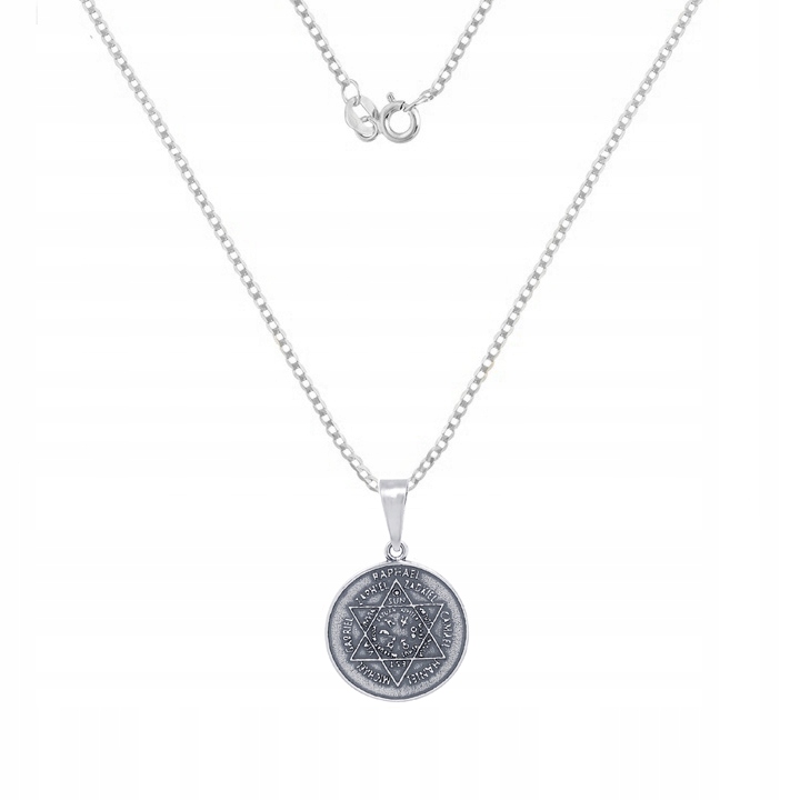 Stříbrný náhrdelník 925 Sedm archandělů Talisman 7 archandělů 60 cm