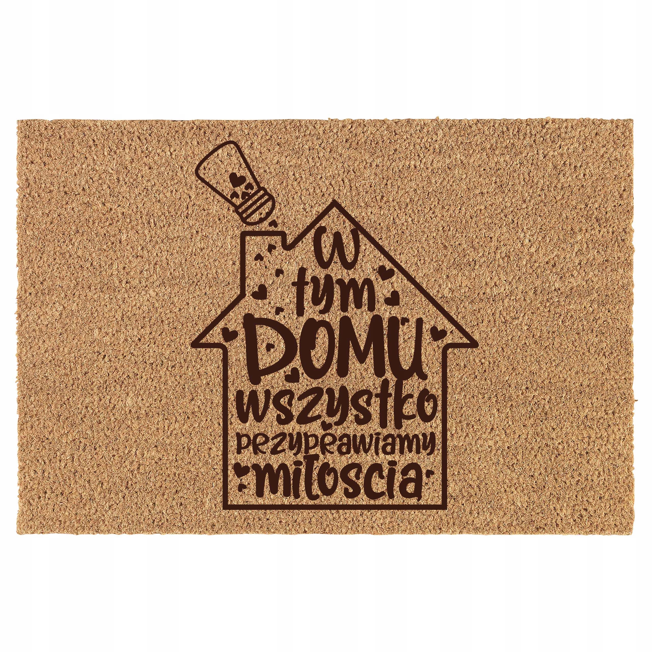 

Wycieraczka Do Wnętrz kokosowa na parapetówkę dom