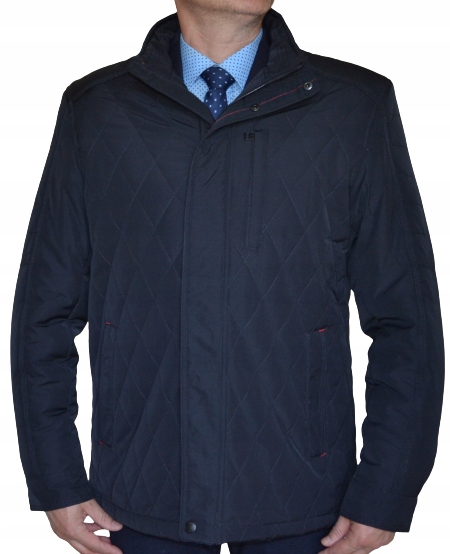 Kurtka męska Wiosenna Jesienna Wizytowa Pikowana L Wzór dominujący bez wzoru