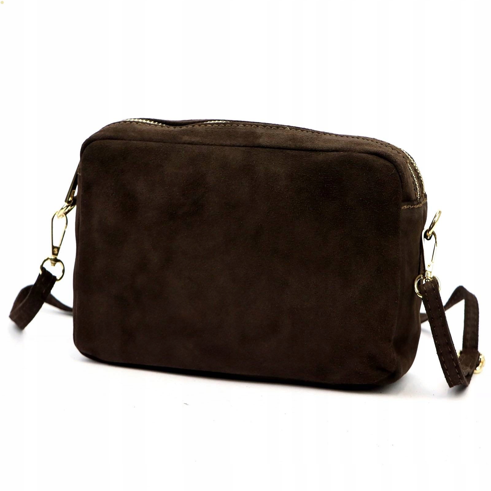 Dámská Semišová Kabelka Přes Rameno Hnědá Čokoládová Laura Biaggi Kůže