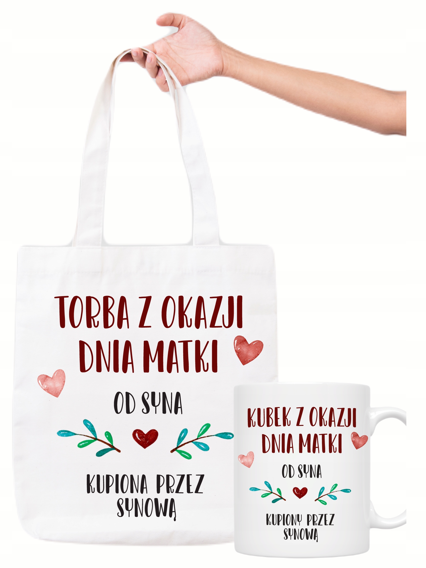 Torba Kubek zestaw prezentowy Mamy Teściowej z Okazji Dnia Matki od Syna