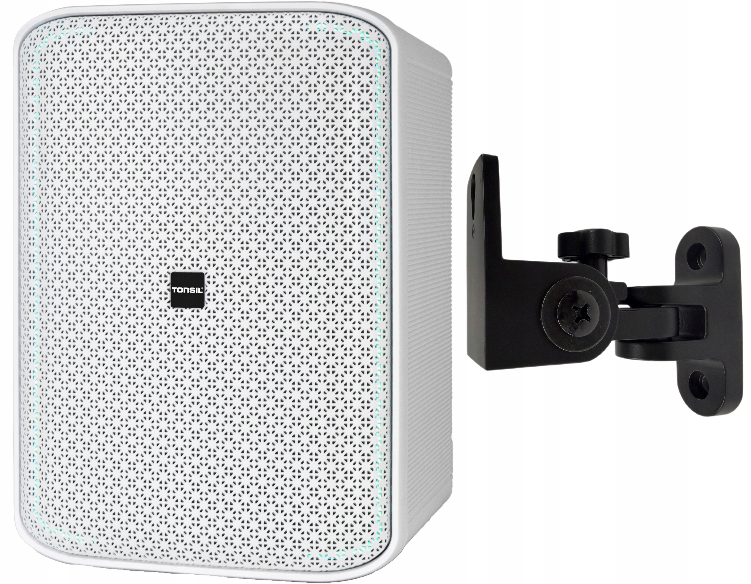 Bezdrátový reproduktor Tonsil ZP16DSP Bluetooth Rgb MIC 60W Bílý Držák