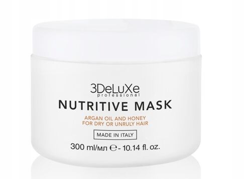 3DELUXE NUTRITIVE MASKA NAWILŻAJĄCA DO WŁOSÓW SUCHYCH I NIESFORNYCH 300ML