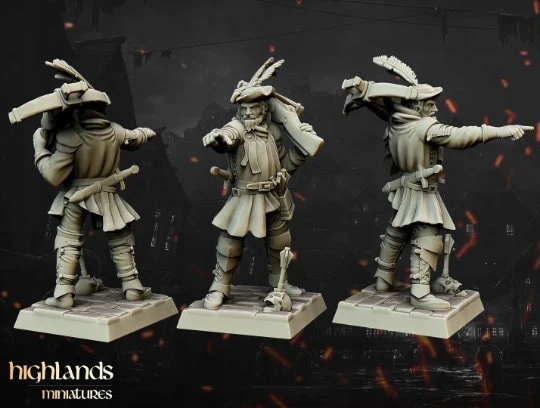 Highlands Miniatures Crossbowman Nazwa Druk 3D Modeli HighLands Miniatures